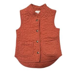 Bailey's Blossoms Toddler Rust Emma Quilted Flower Vest Size 2T-3T